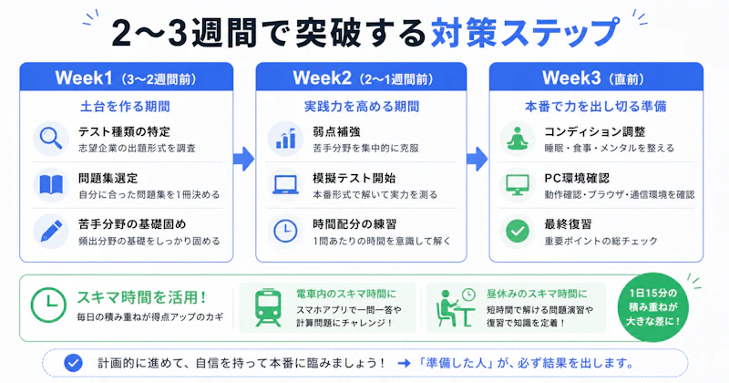 転職のWEBテスト対策完全ガイド｜種類・難易度・通過のコツを解説
